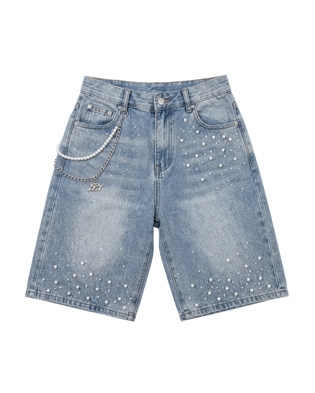 5STAR GEMSTONE JORTS BLUE
