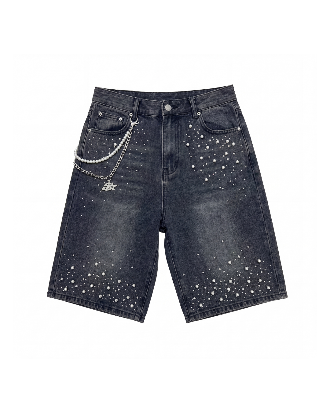 5STAR GEMSTONE JORTS DARK GRAY